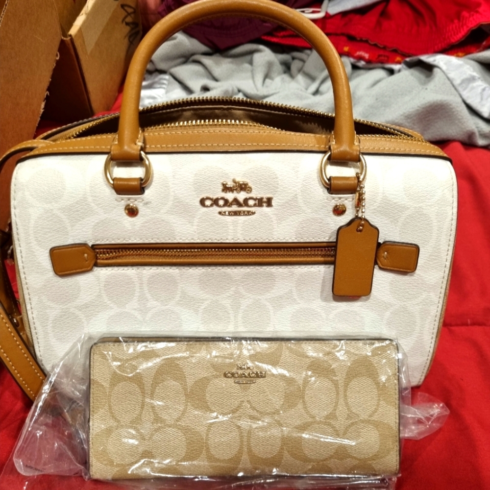Coach tote bag and wallet
